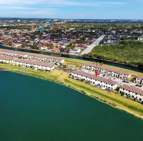 an aerial view of a city