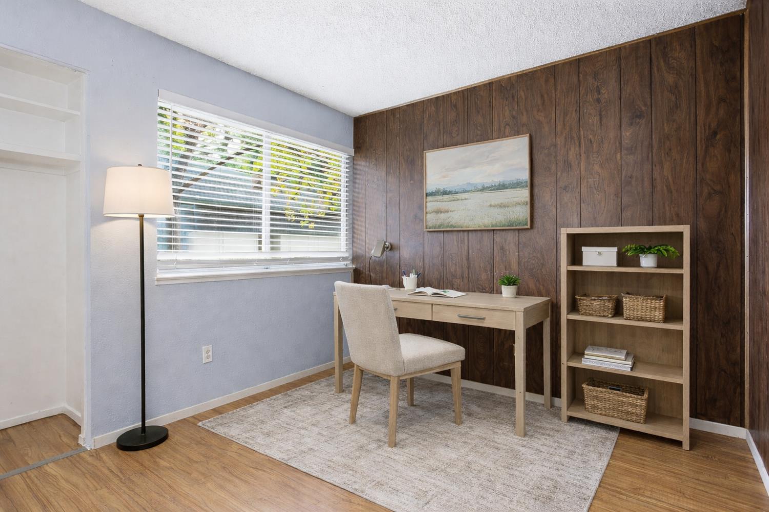 5805 Muldrow Road Sacramento, CA 95841 - Photo 15 of 28 a view of a workspace with furniture and a window