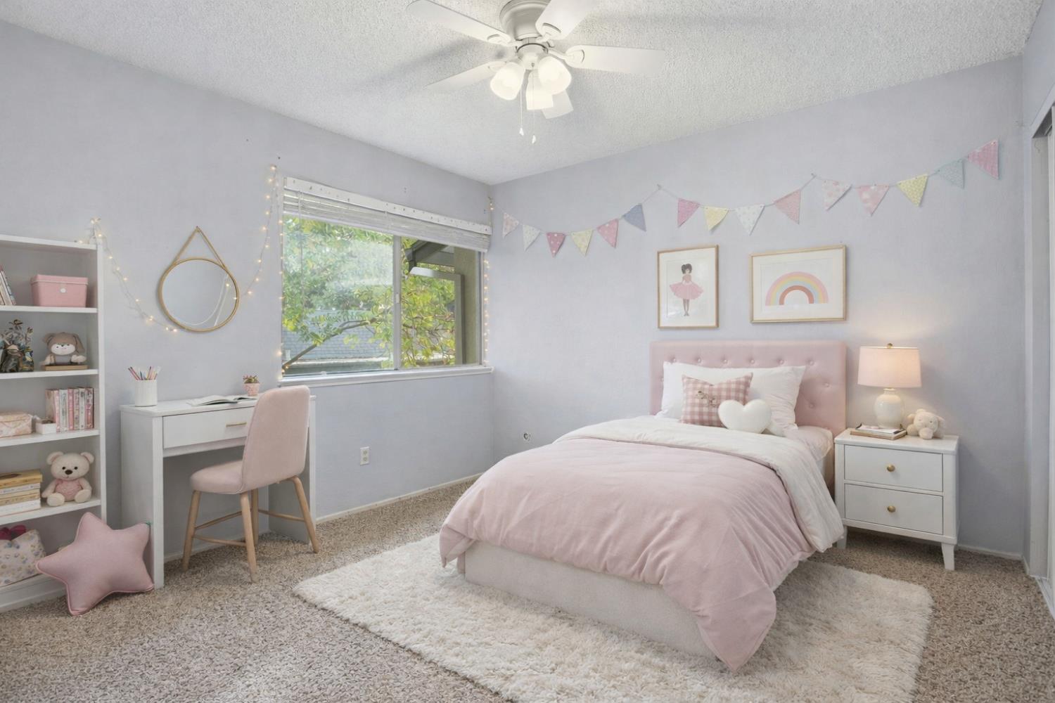 5805 Muldrow Road Sacramento, CA 95841 - Photo 17 of 28 a bedroom with a bed and a window