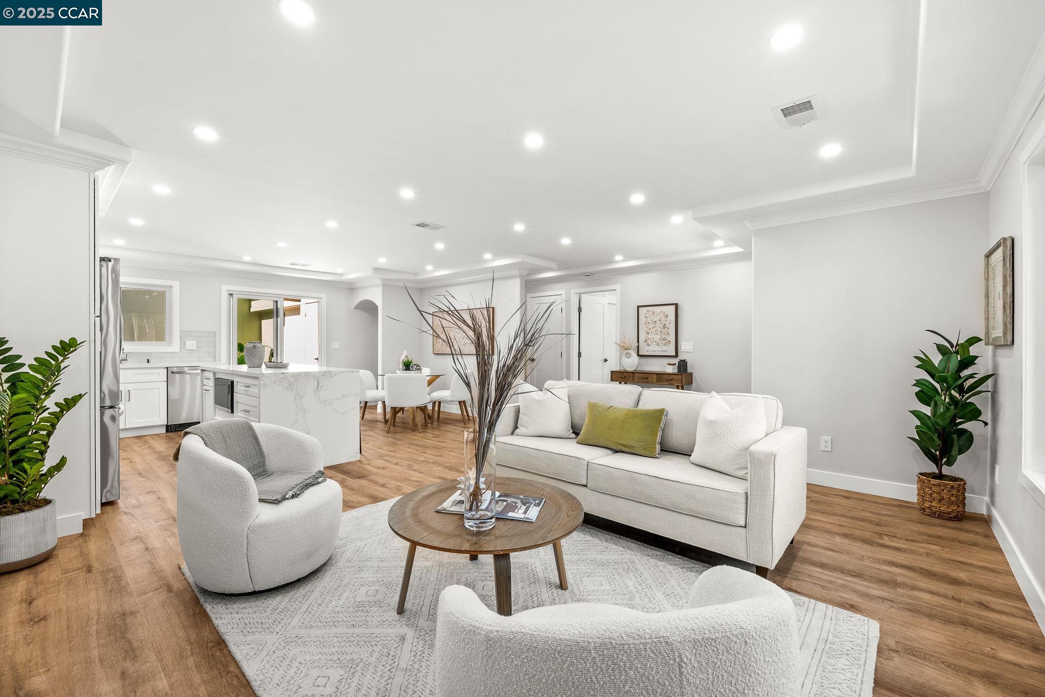 2300 Pine Knoll Drive, Unit 1 Walnut Creek, CA 94595 - Photo 19 of 46 a living room with furniture and a wooden floor