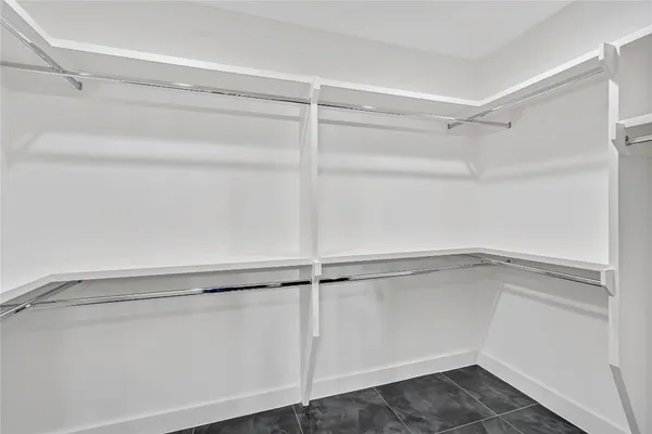 a close view of closet