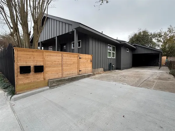 a backyard of a house