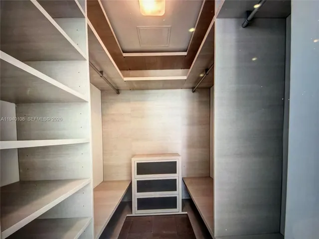 a view of walk in closet