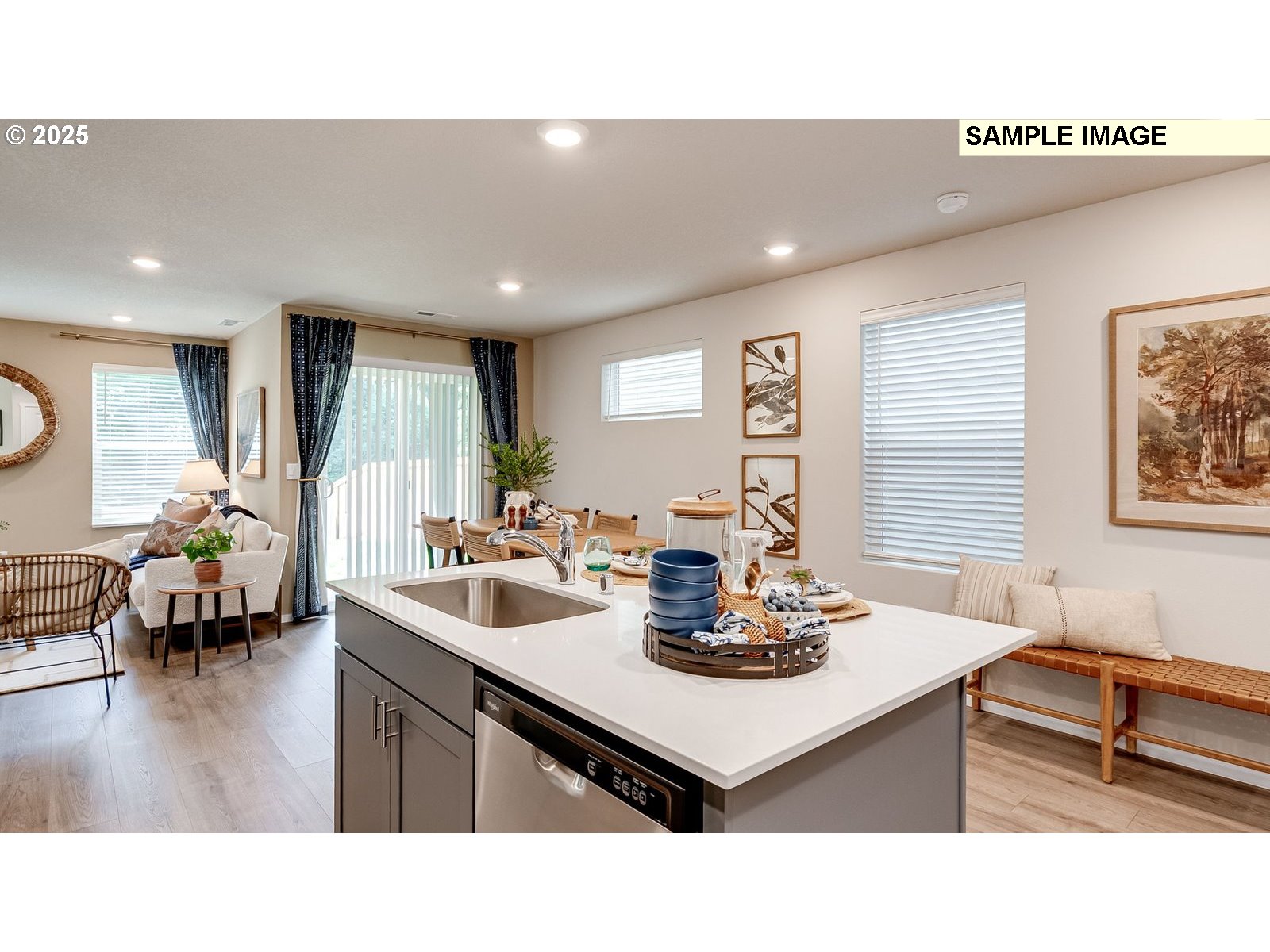 1100 Southeast 193rd Place Camas, WA 98607 - Photo 5 of 28 a kitchen with a sink appliances and a dining table