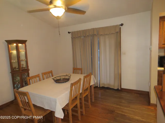 a view of wooden deck