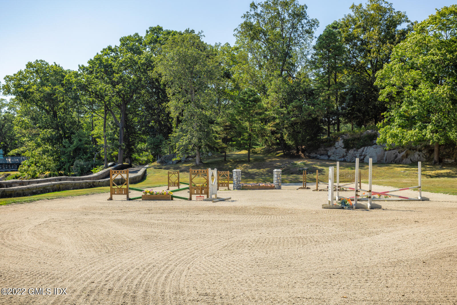 Great Island Darien, CT 06820 - Photo 5 of 16 a view of swimming pool with lawn chairs and large trees