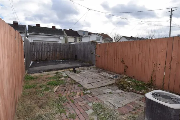 a backyard of a house