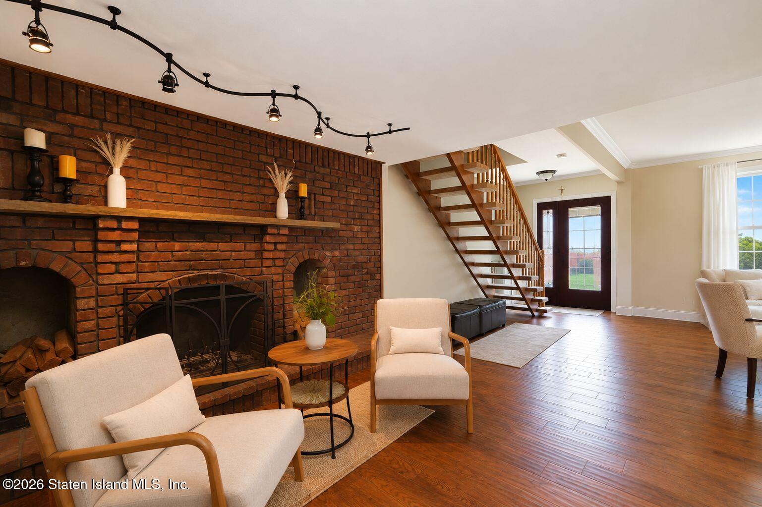 7429 Amboy Road Staten Island, NY 10307 - Photo 9 of 33 FIREPLACE IN LIVING ROOM