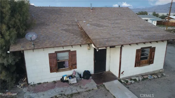 a front view of a house with windows