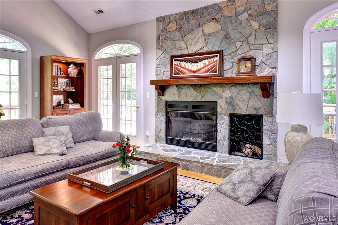7 Hague Close Williamsburg, VA 23185 - Photo 13 of 50 a living room with furniture and a fireplace