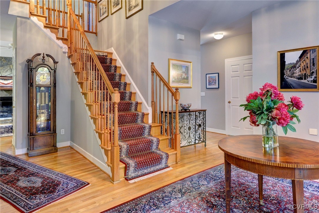 7 Hague Close Williamsburg, VA 23185 - Photo 6 of 50 a view of entryway and hall with wooden floor