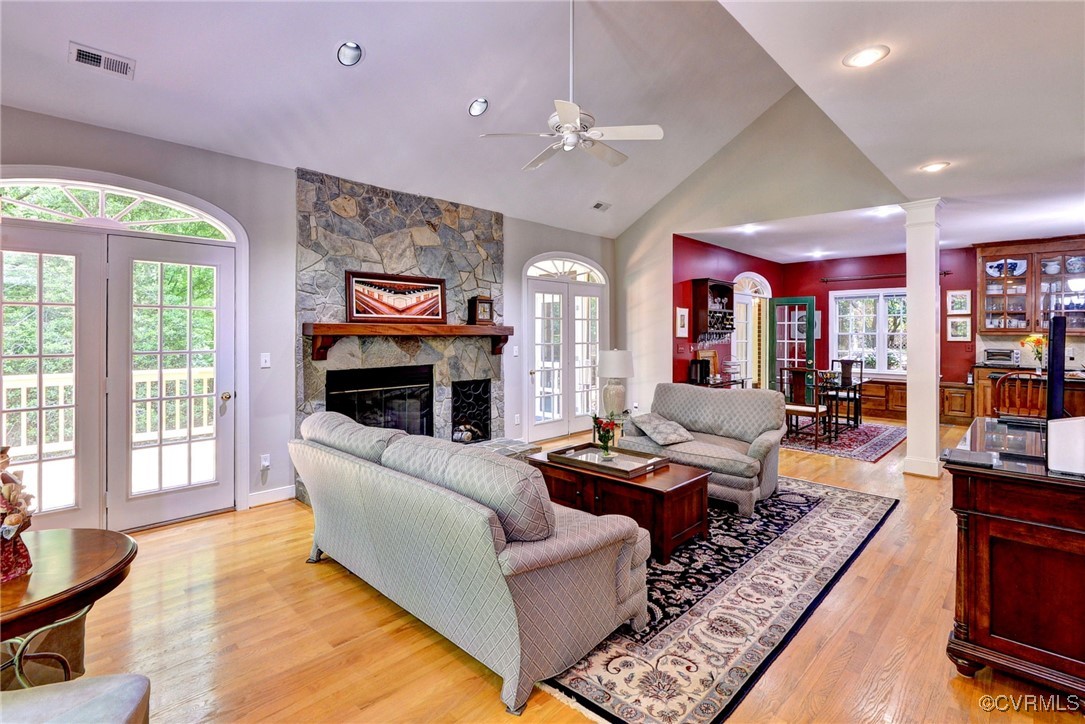 7 Hague Close Williamsburg, VA 23185 - Photo 10 of 50 a living room with furniture fireplace and a large window