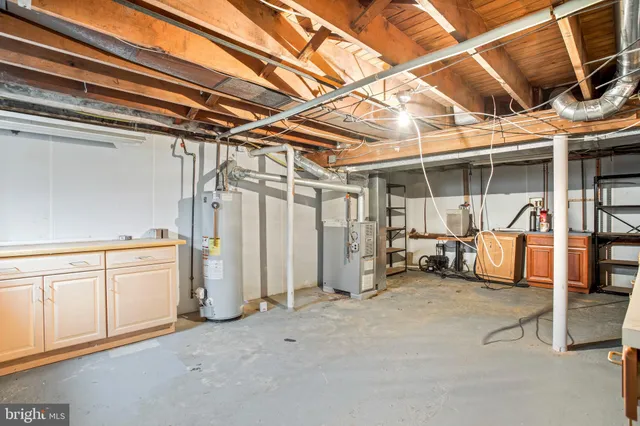 a view of a room with wooden walls