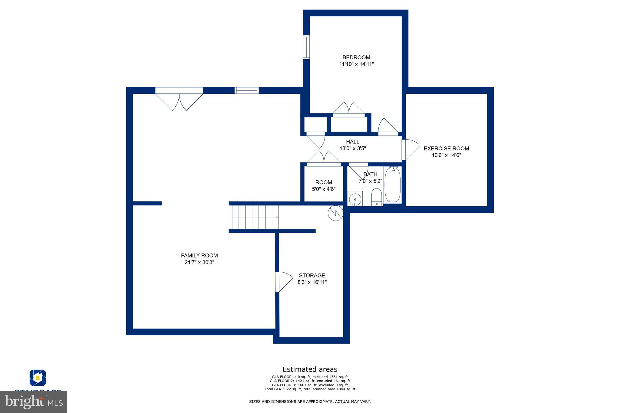 51 Hampton Park Road Stafford, VA 22554 - Photo 55 of 55 Basement Floor Plan