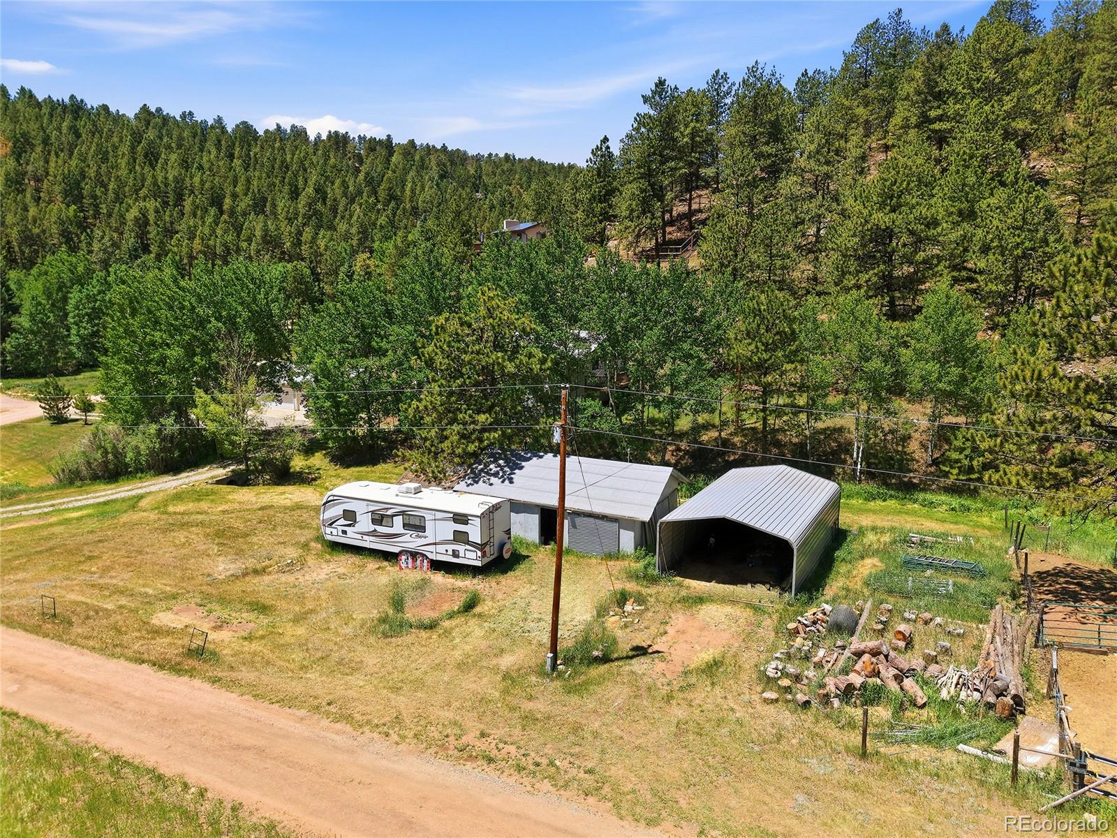 427 Brookside Drive Bailey, CO 80421 - Photo 21 of 37 a swimming pool with some trees
