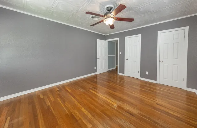 wooden floor in an empty room