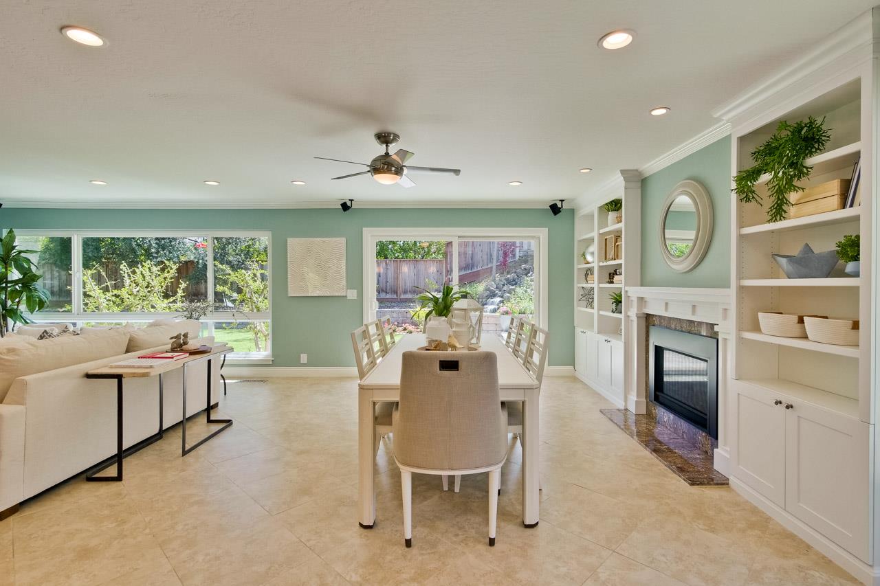22266 Hartman Drive Cupertino, CA 95014 - Photo 24 of 73 a view of a dining room with furniture window and outside view
