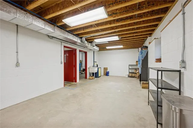 a view of balcony with wooden floor and fence