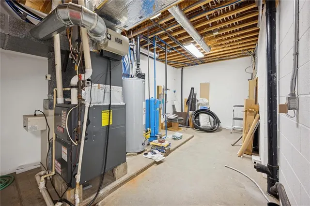 a view of balcony with wooden floor