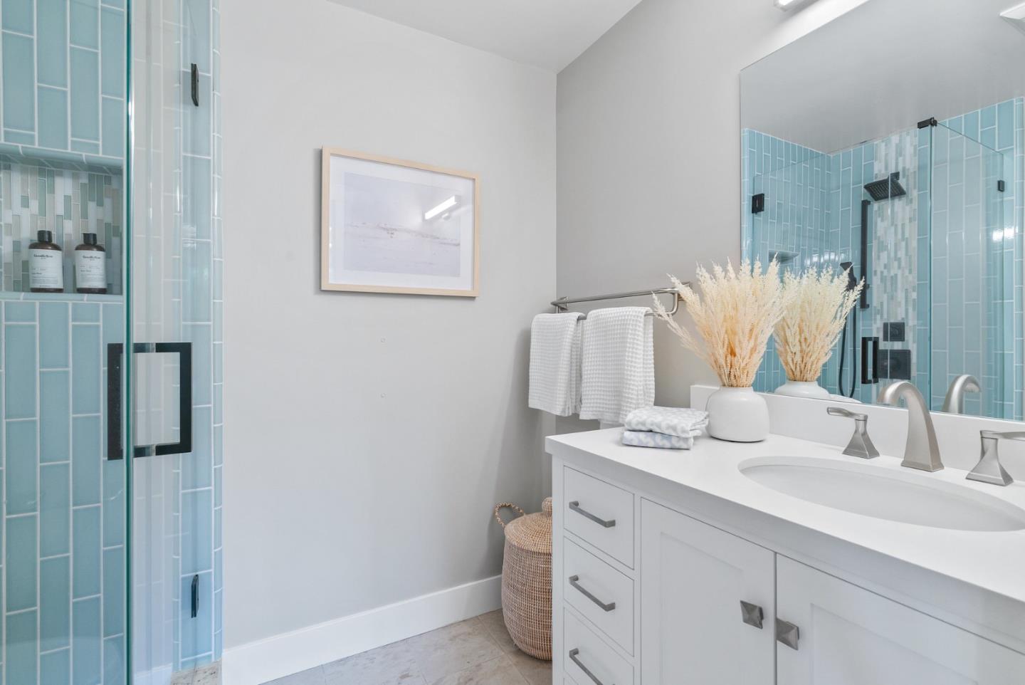 643 Crestview Drive San Jose, CA 95050 - Photo 44 of 76 a bathroom with a sink vanity and mirror