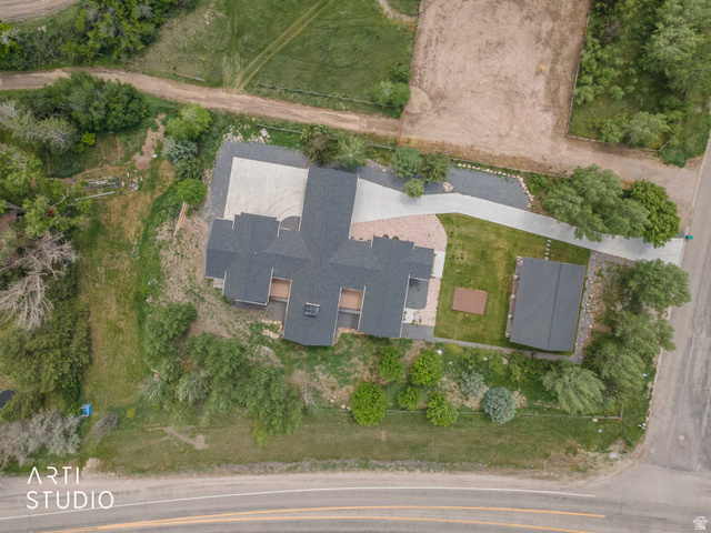 1188 South Old Trappers Loop Road Huntsville, UT 84317 - Photo 84 of 92 Expansive property featuring a multi-gabled main residence, a detached auxiliary building, and extensive paved driveways