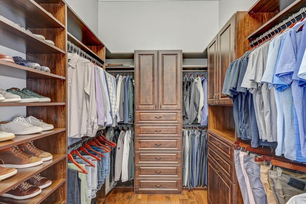 2620 Tylers Riv Run Lutz, FL 33559 - Photo 35 of 87 a view of walk in closet with clothes and shoes