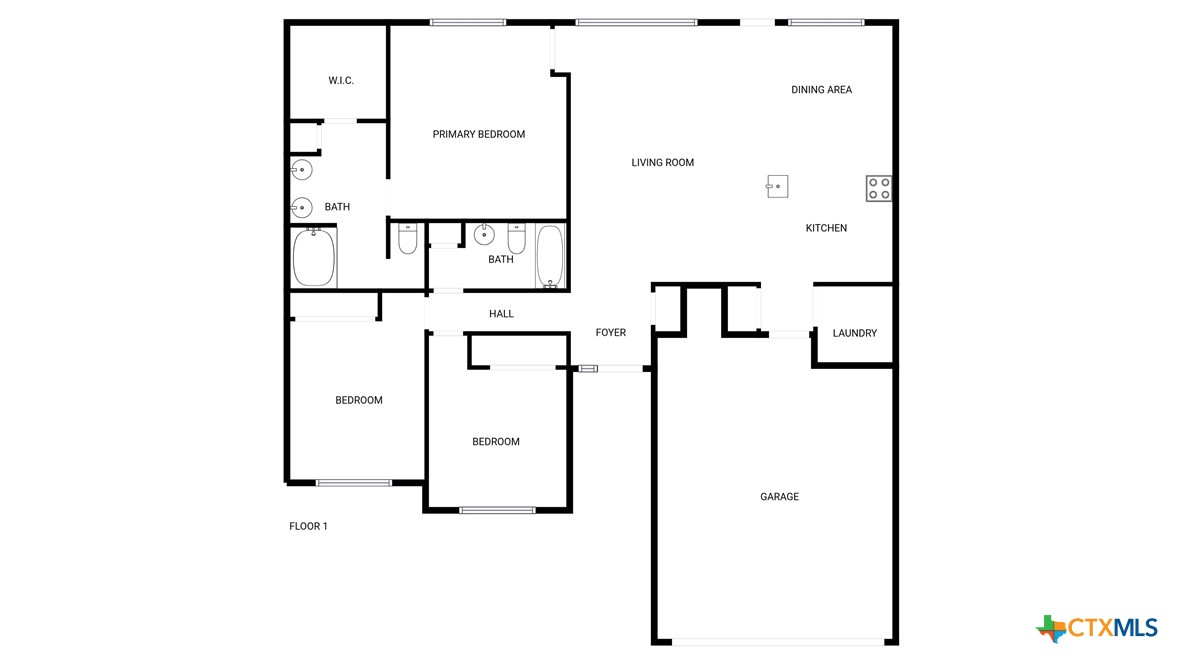 2501 Stoneham Temple, TX 76504 - Photo 19 of 19 a picture of floor plan