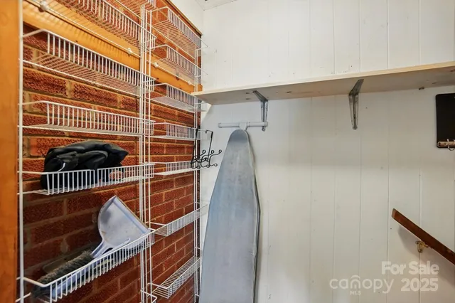 a view of a walk in closet