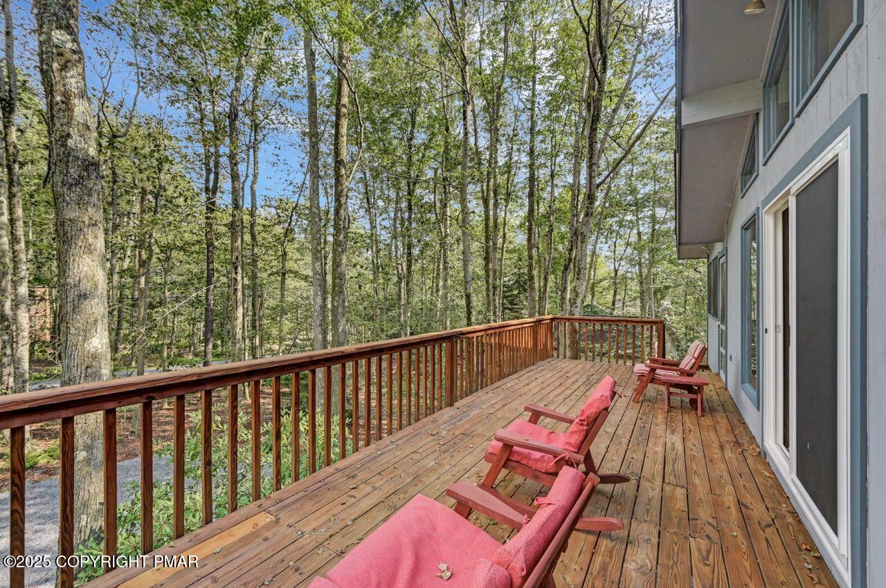 117 Winding Hill Road Pocono Pines, PA 18350 - Photo 19 of 19 a view of balcony with furniture