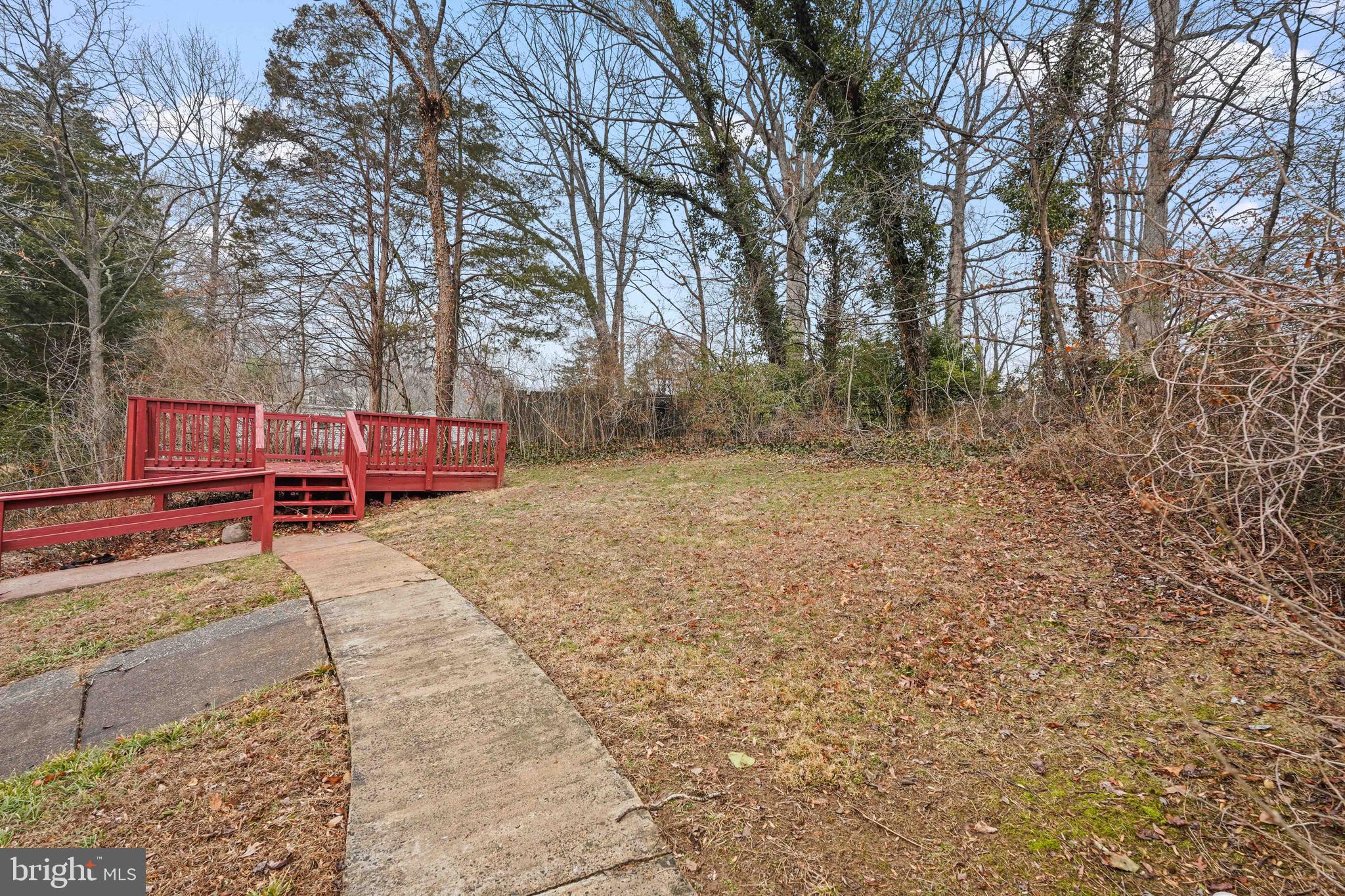7423 Exmore Street Springfield, VA 22150 - Photo 39 of 39 a backyard of a house with trees