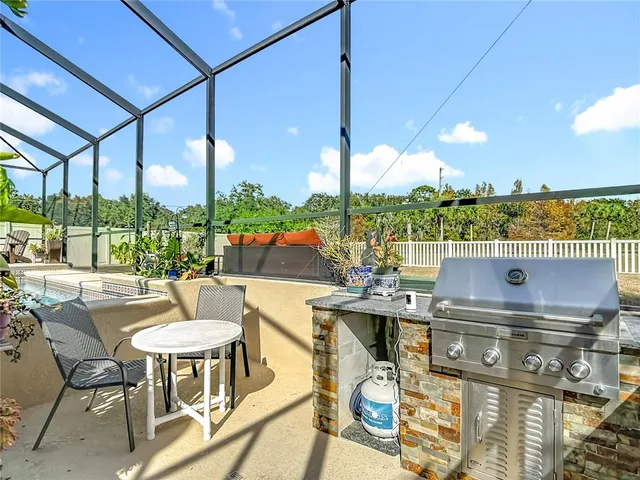 a view of a lake with outdoor space