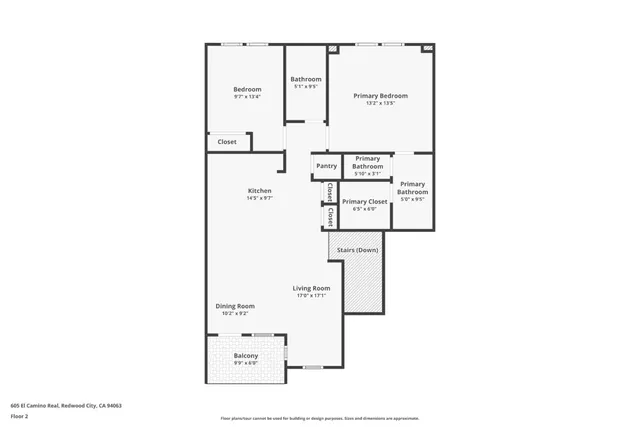 $3,975 | 605 El Camino Real, Redwood City, CA 94063