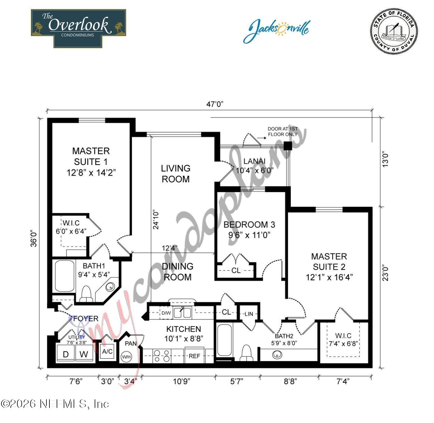 10550 Baymeadows Road, Unit 205 Jacksonville, FL 32256 - Photo 12 of 12 Floor Plan