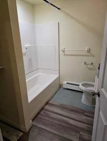 a bathroom with shower