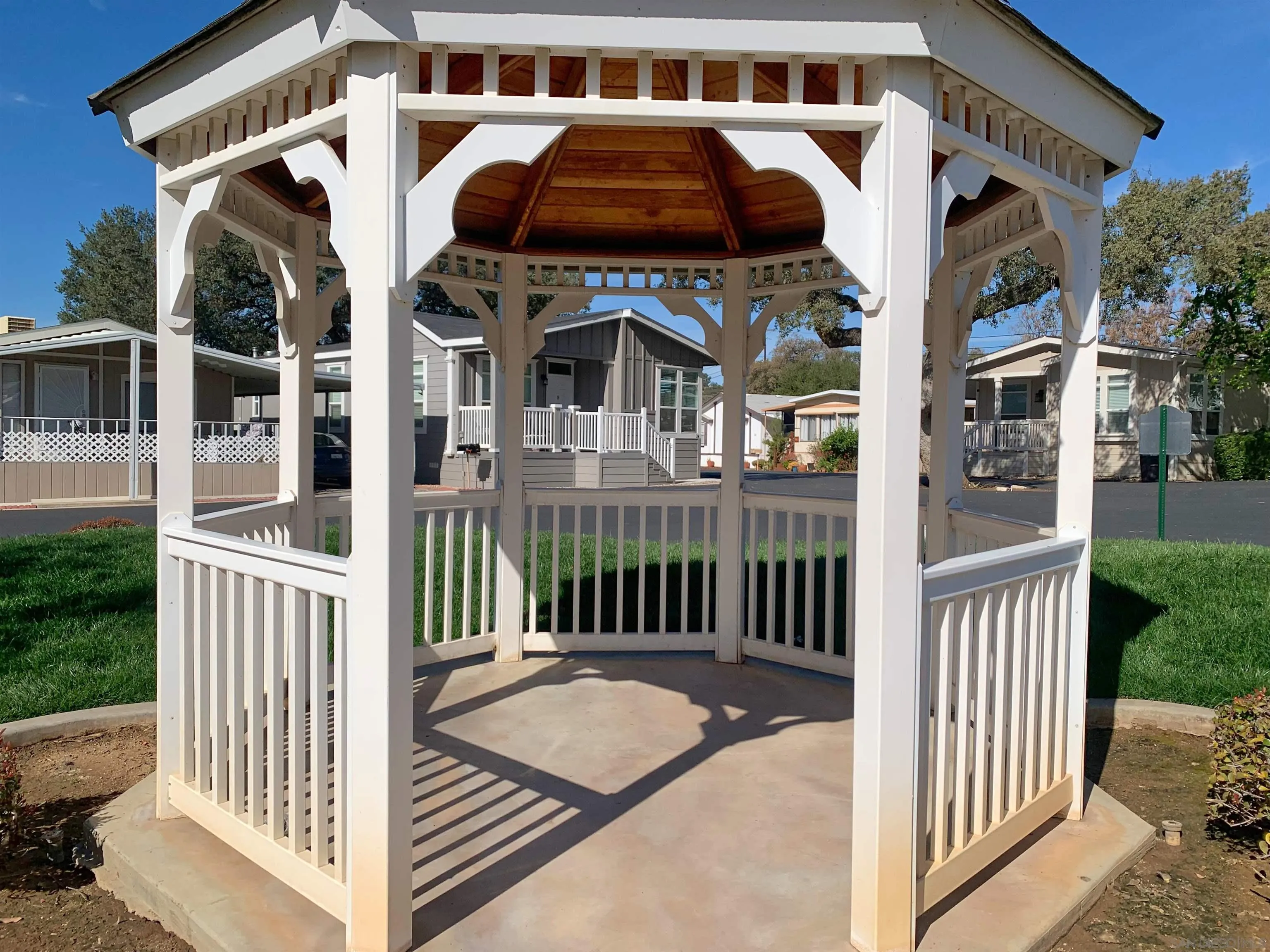 3505 Alpine Boulevard, Unit 57 Alpine, CA 91901 - Photo 24 of 28 This fantastic gazebo is a wonderful place to take photos near the pool.
