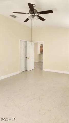 a view of an empty room