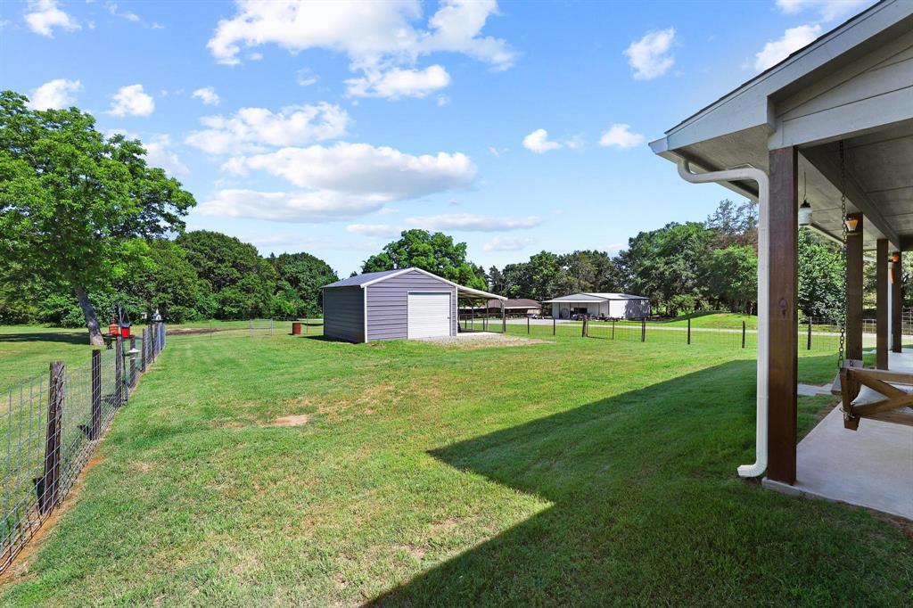 2658 Oak Ridge Road Denison, TX 75021 - Photo 29 of 37 a backyard of a house with lots of green space