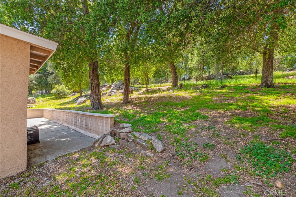 18839 Deer Trail Road Banning, CA 92220 - Photo 39 of 47 a view of a backyard with large trees