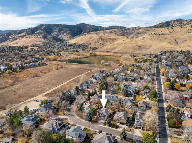 an aerial view of a city