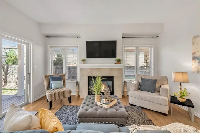 a large kitchen with lots of counter space and windows