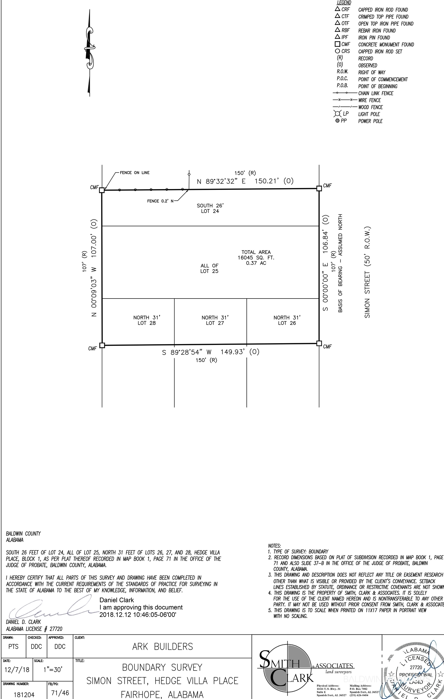 303 Simon Street Fairhope, AL 36532 - Photo 2 of 47 Boundary Survey