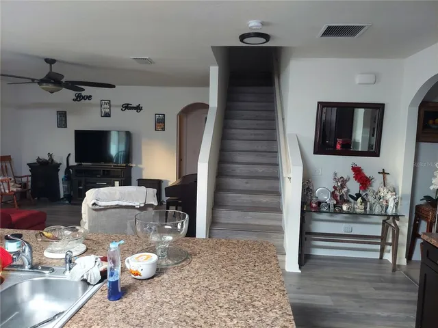 a bedroom with a bed and a closet