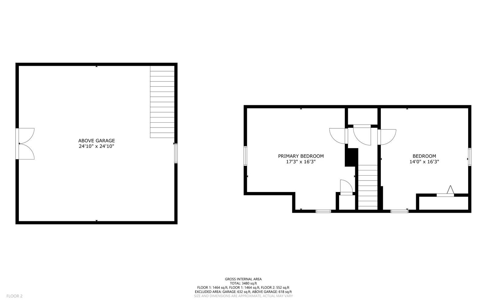 559 Abbott Road Winslow, ME 04901 - Photo 49 of 51 Second floor_ Garage Floor plan