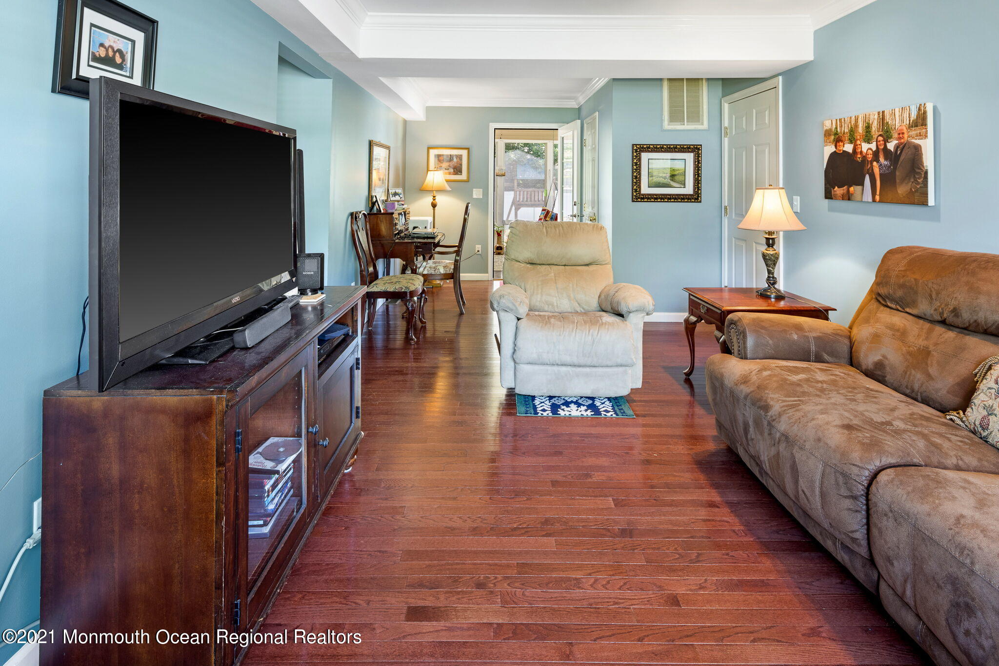 245 Crows Nest Road Manahawkin, NJ 08050 - Photo 19 of 79 a living room with furniture and a flat screen tv