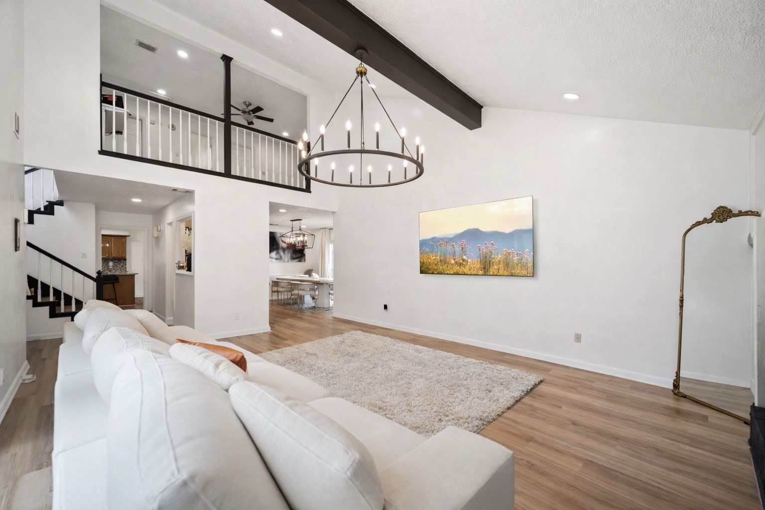 14907 Oak Bluff Court Houston, TX 77070 - Photo 3 of 19 a view of livingroom with furniture and ceiling fan