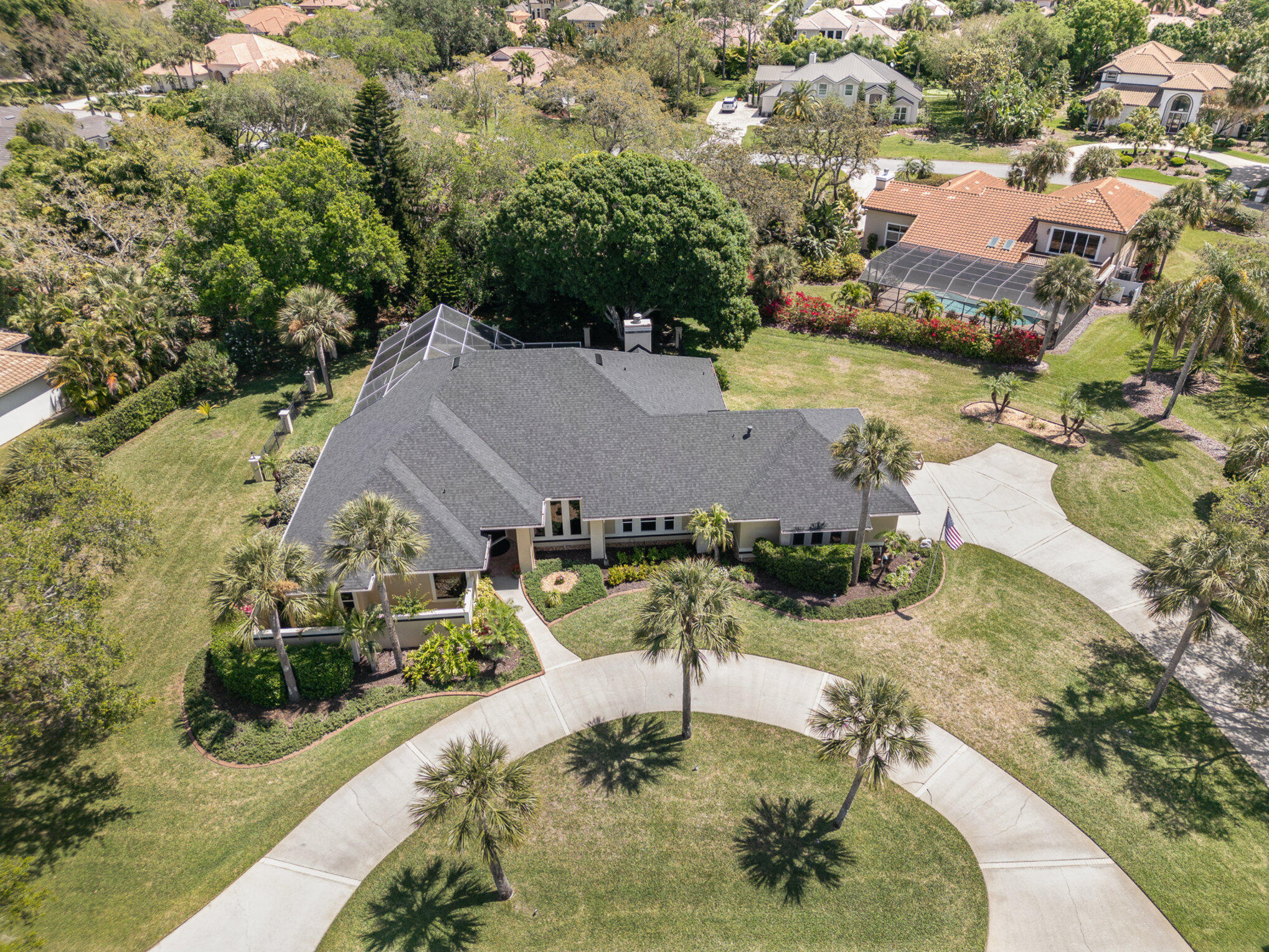 789 Oak Park Drive Melbourne, FL 32940 - Photo 2 of 44 an aerial view of residential houses with outdoor space