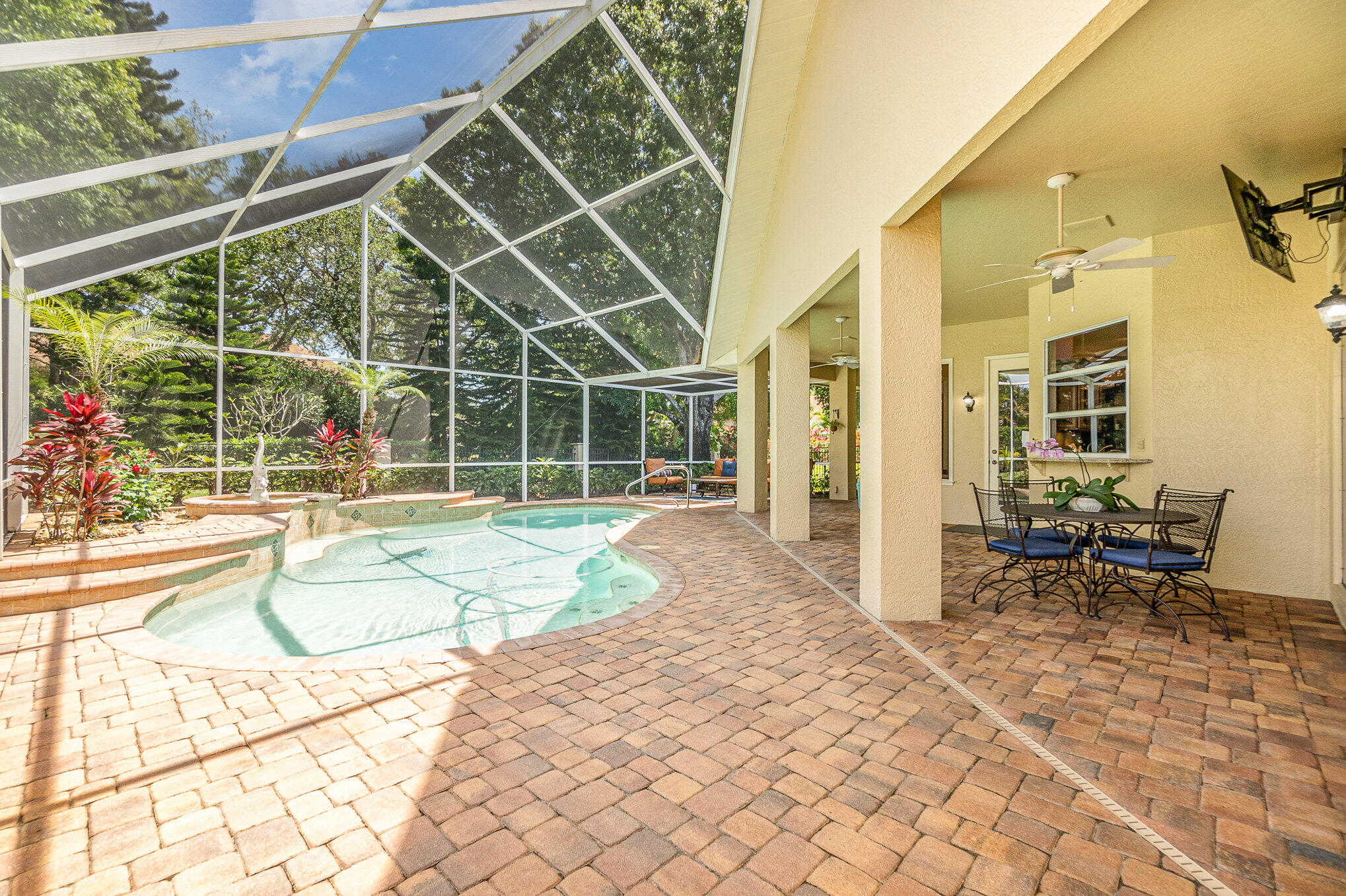 789 Oak Park Drive Melbourne, FL 32940 - Photo 32 of 44 a view of swimming pool with outdoor seating