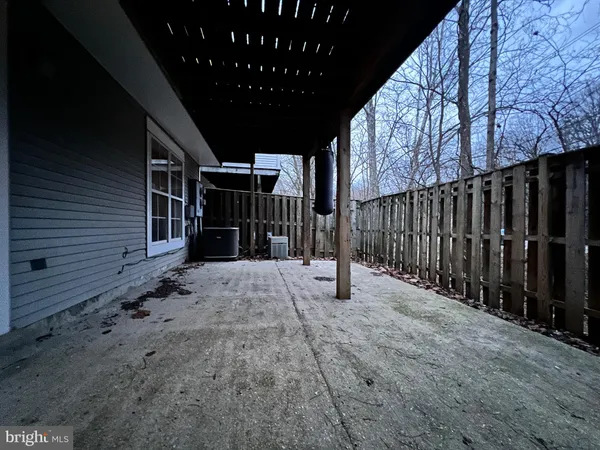 a backyard of a house