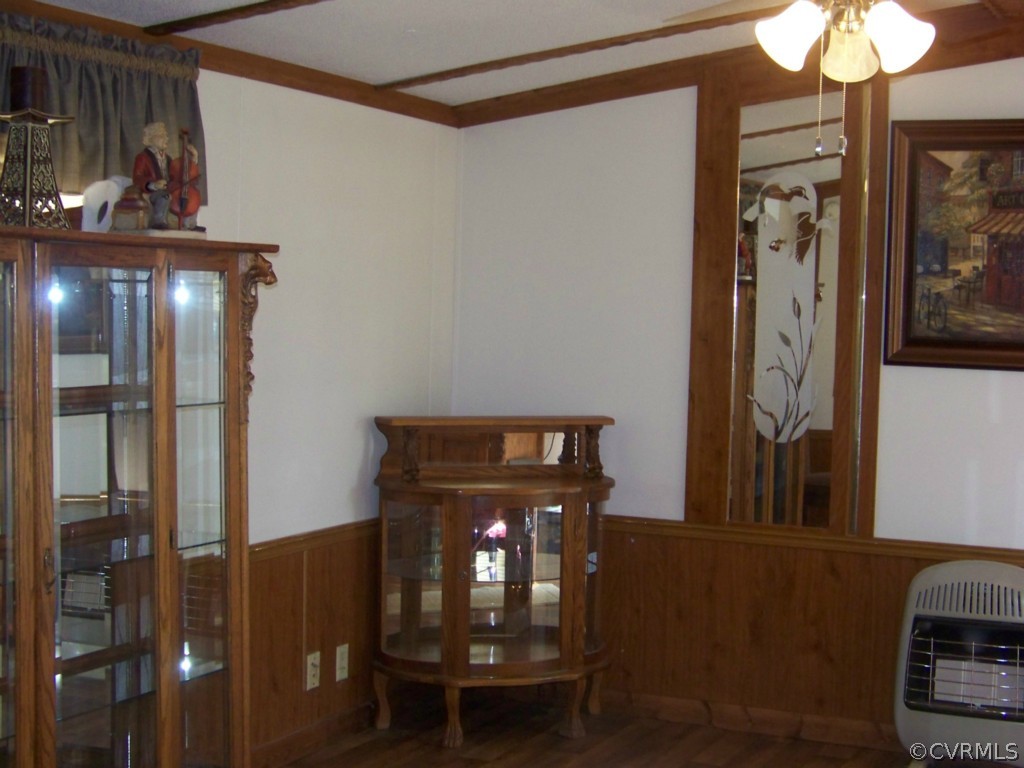 5966 Bell Road Dillwyn, VA 23936 - Photo 8 of 16 a view of a hallway with wooden floor and entryway