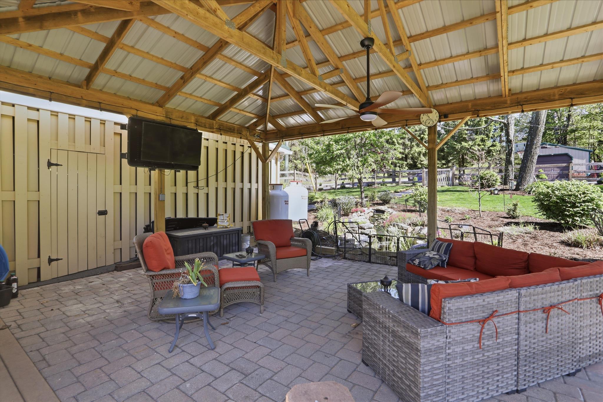 216 Aughwick Road McConnellsburg, PA 17233 - Photo 47 of 53 Covered patio to relax after a hard day